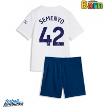 Manchester City Antoine Semenyo #42 Tredjedraktsett Barn 2026-27 Kortermet (+ Korte bukser)